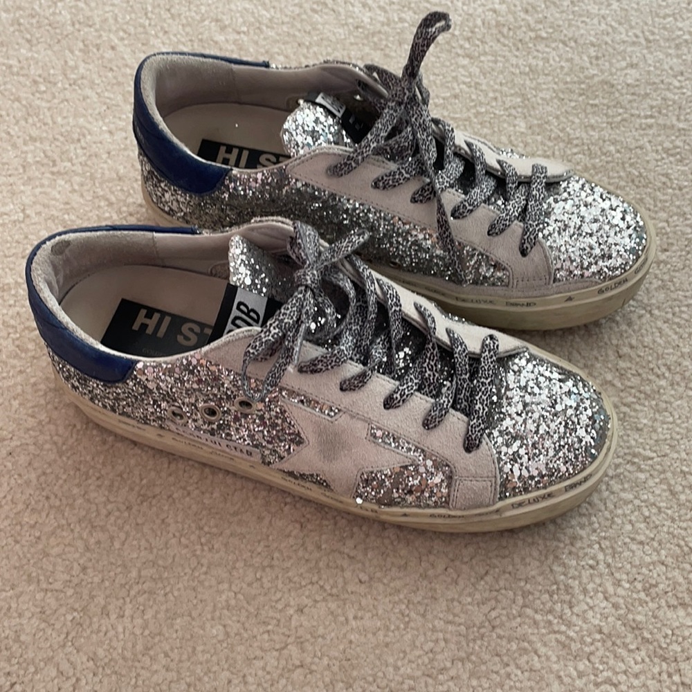 Golden goose- high star, lightly worn, size 7